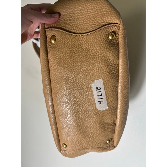 Prada Tan Vitello Daino Leather Shoulder Tote Bag - Picture 6 of 6